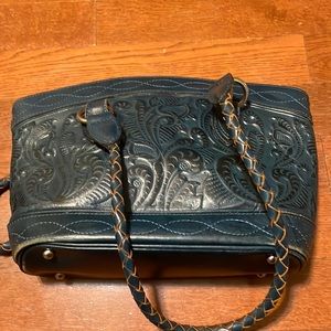Patricia Nash tooled leather bag.